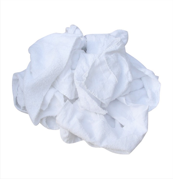 White Terry Towel Rags 1Kg Bag